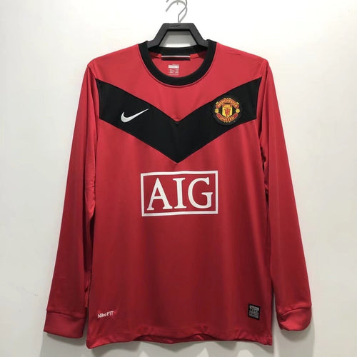 Maillot Rétro Homme Manches Longues Domicile Manchester United - 2010