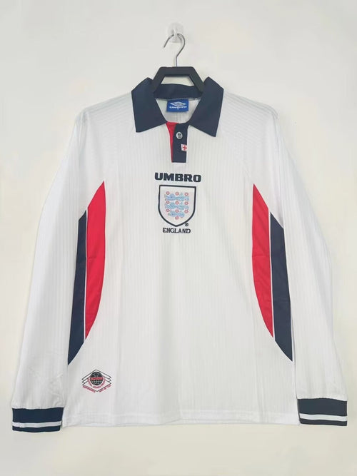 Maillot Rétro Homme Manches Longues Équipe Nationale d'Angleterre - 1998