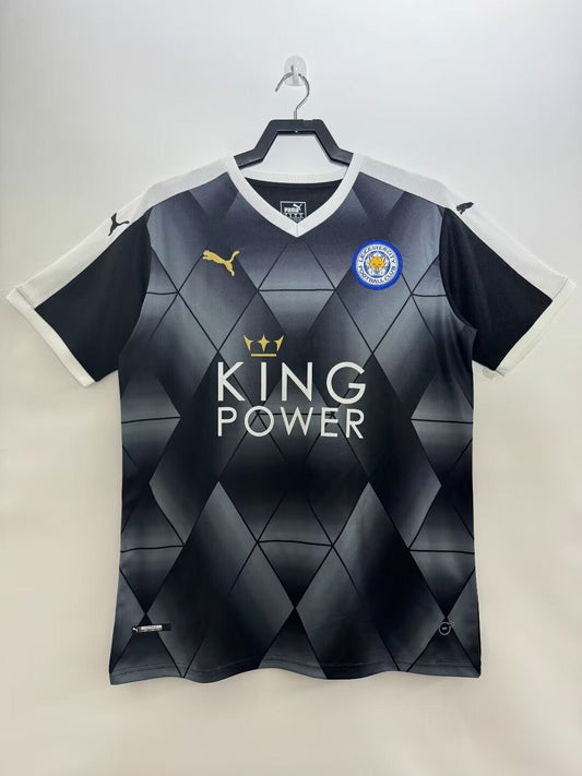 Camiseta retro de visitante del Leicester City para hombre - 2015/2016