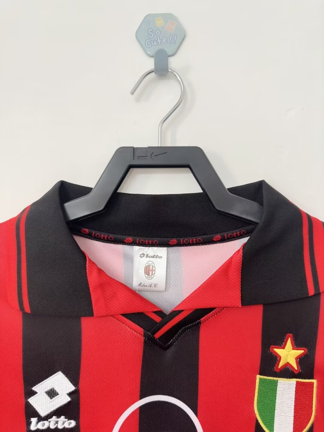 Camiseta retro de hombre Milan equipo local - 1996/1997