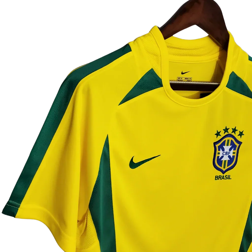 Maillot Rétro Homme Équipe Nationale Brésil 2002