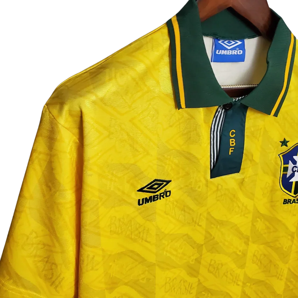 Camiseta de hombre Selección Nacional de Brasil Retro 91/93