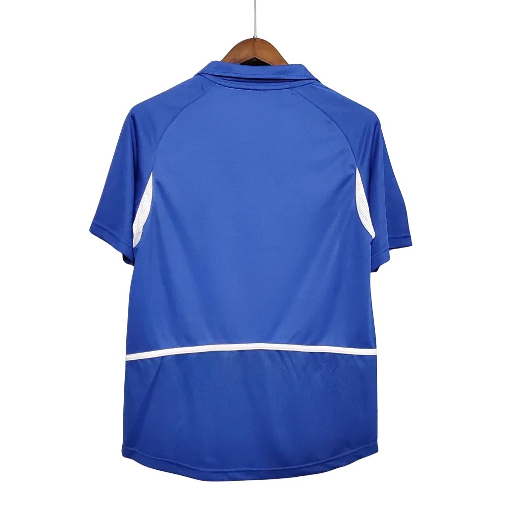 Camiseta Retro de Visitante de la Selección Nacional de Brasil 2002 para Hombre