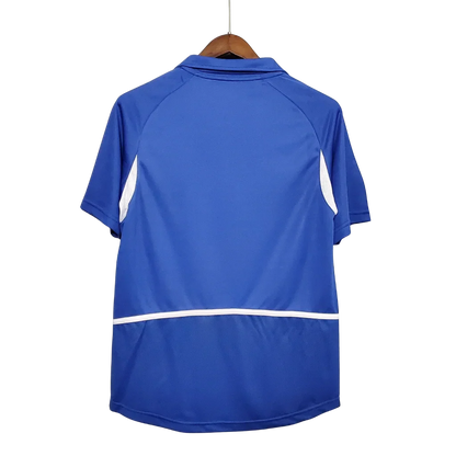 Camiseta Retro de Visitante de la Selección Nacional de Brasil 2002 para Hombre