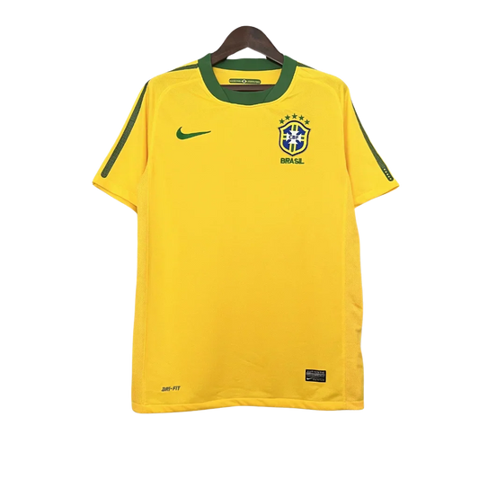 Camiseta para hombre retro de la Selección Nacional de Brasil 2010