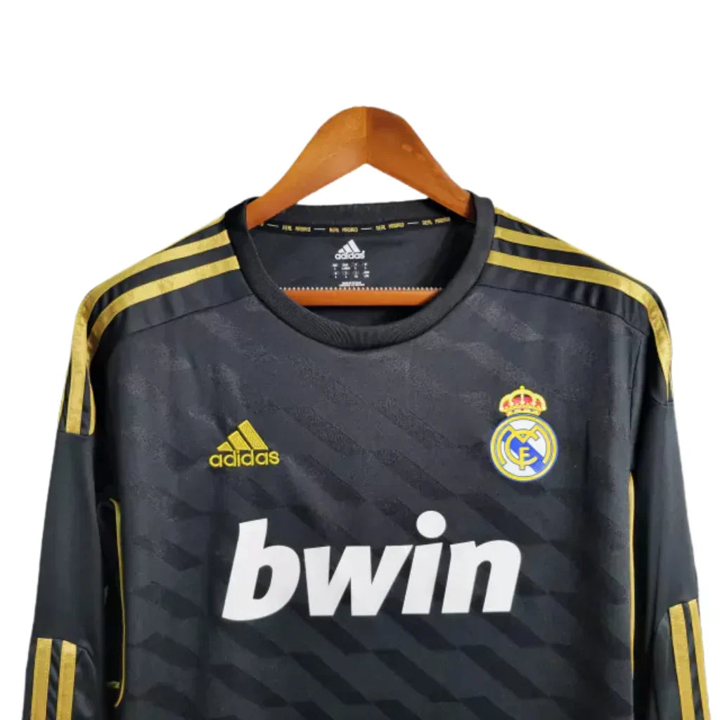 Retro Long Sleeve Real Madrid Adidas Black - 2012
