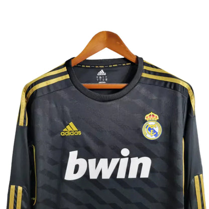 Retro Long Sleeve Real Madrid Adidas Black - 2012