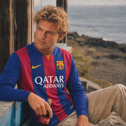 Messi Barcelona Home Long Jersey - 2014/15