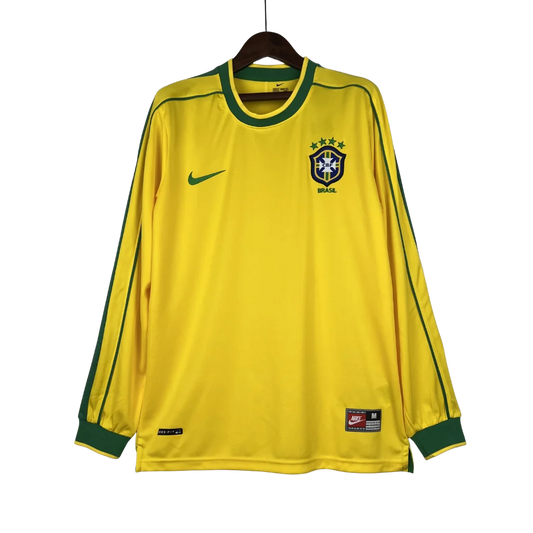 Long Sleeve Retro Brazil National Team 1998