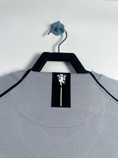 Maillot Rétro Homme Manches Longues Manchester United Gardien Gris - Saison 2007/08