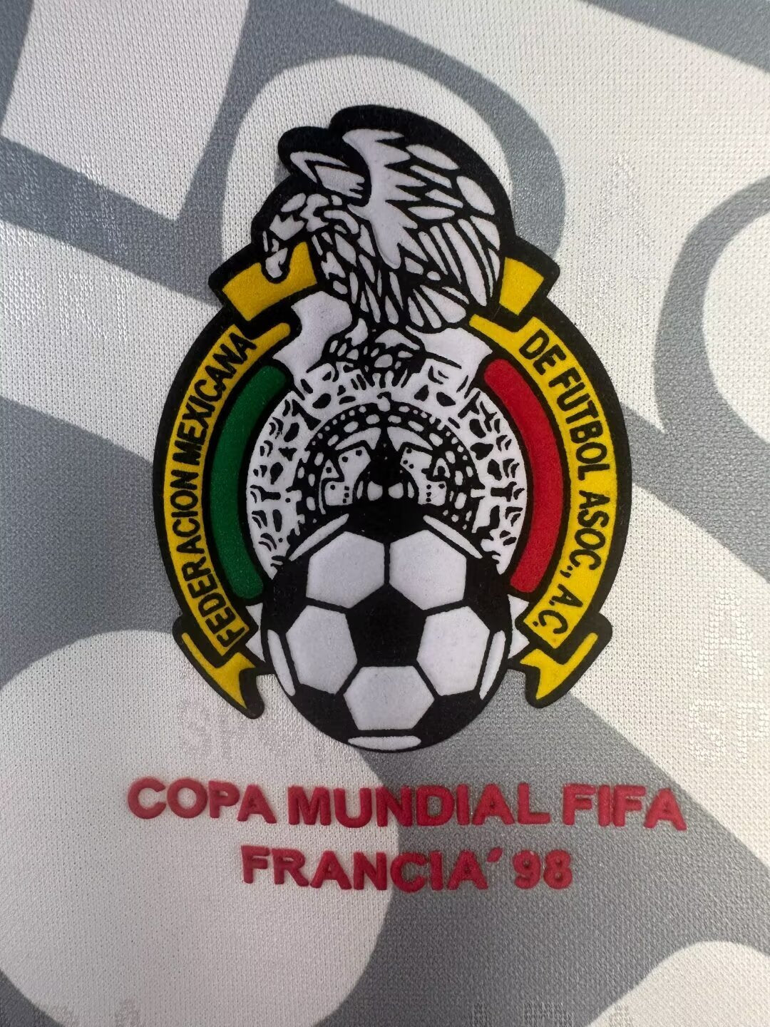 Camiseta retro de visitante de la Selección Nacional de México para hombre - 1998