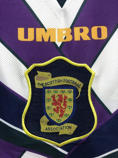Camiseta retro de la segunda equipación de la Selección Nacional de Escocia para hombre - 1994/96