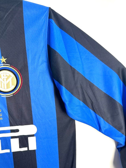 Maillot Rétro Homme Manches Longues Domicile Internazionale Milan - 2010