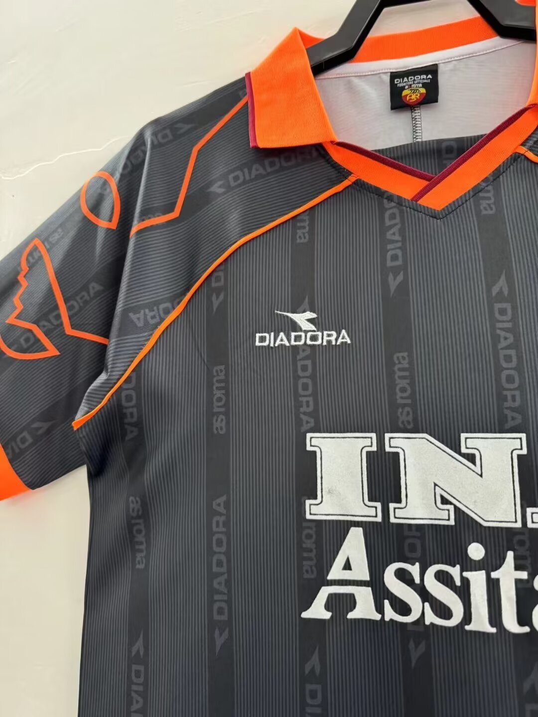 Camiseta Retro de Hombre Roma Negra - Temporada 1999/2000