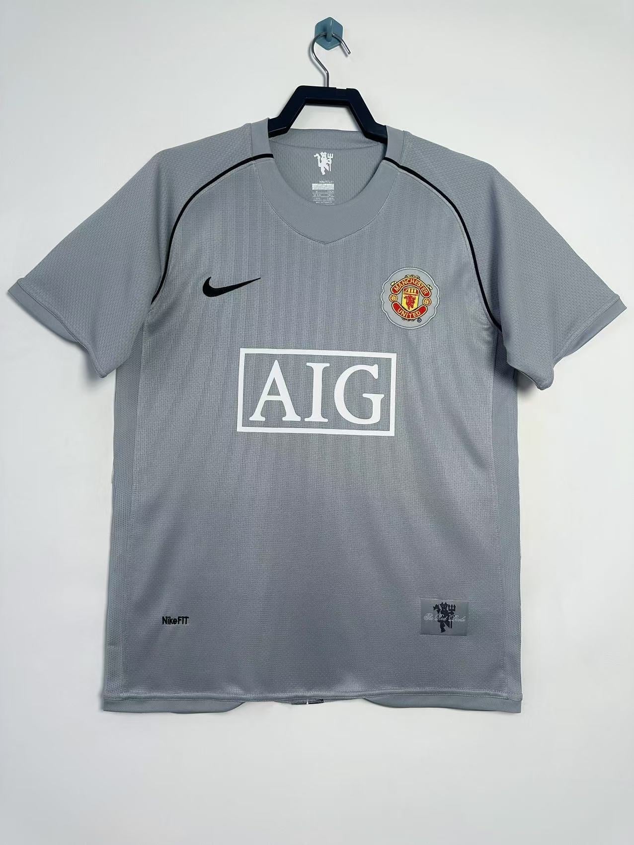 Maillot rétro homme Manchester United GK gris - 2007/08