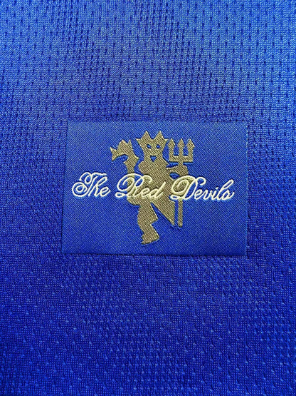 Maillot Rétro Homme Manches Longues Manchester United Bleu Gardien - 2007/08