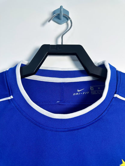 Maillot rétro à manches longues de l'équipe nationale du Brésil 1998