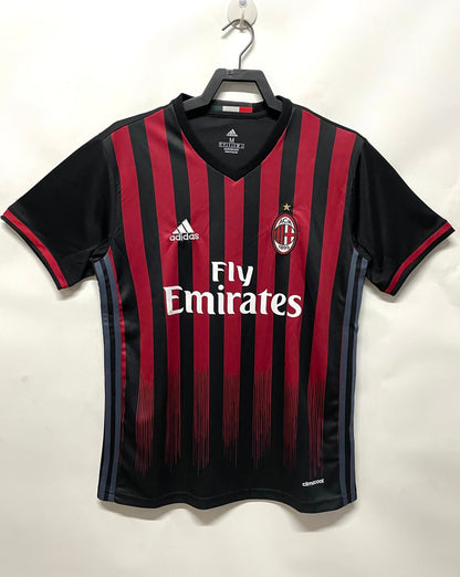 Camiseta Retro de Hombre Milan Equipo Local - 2016/2017