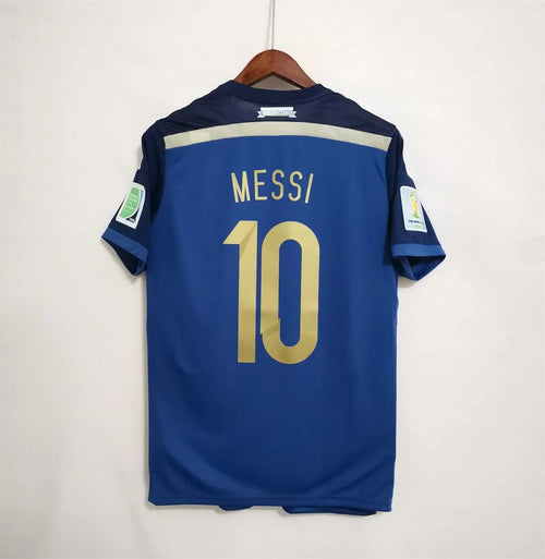 Messi Argentina Away Jersey World Cup Final - 2014