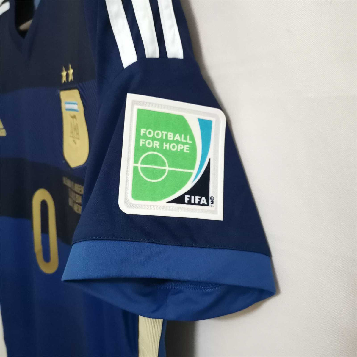 Messi Argentina Away Jersey World Cup Final - 2014