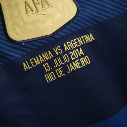 Messi Argentina Away Jersey World Cup Final - 2014
