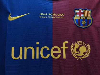 Man's Retro Jersey Barcelona Team Champions League Home - 2008/09