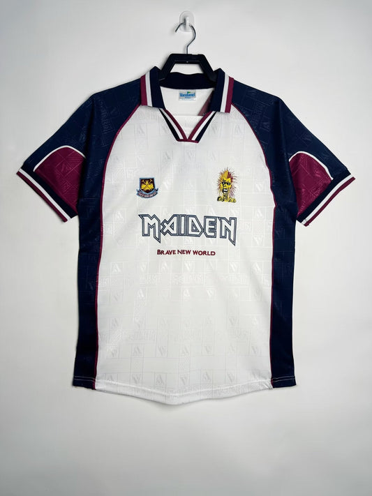 Camiseta retro de visitante del West Ham para hombre - 1999