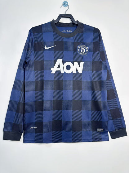 Maillot Rétro Homme Manches Longues Manchester United Extérieur - 2013/14