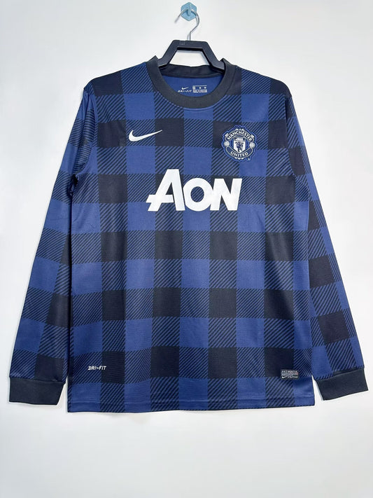 Camiseta Retro de Hombre Manga Larga del Manchester United Visitante - 2013/14