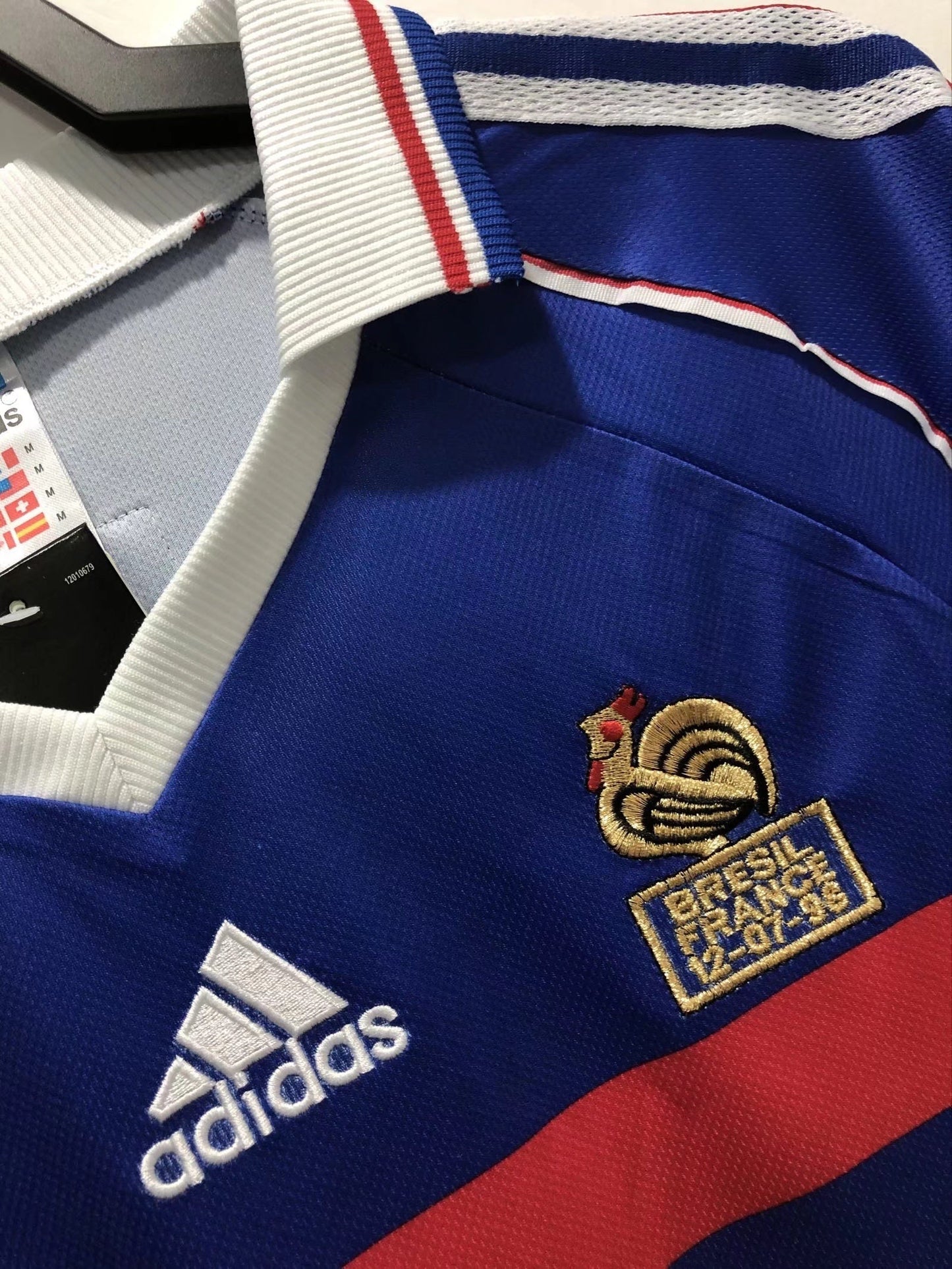 Camiseta Retro Hombre Manga Larga Selección Nacional de Francia Local - 1998