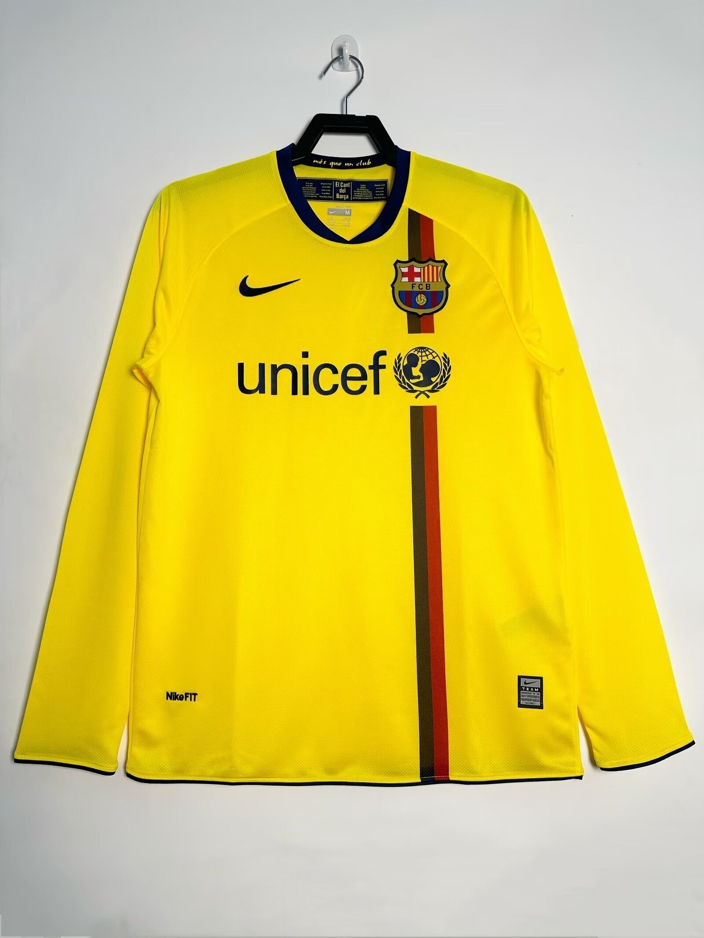 Maillot Rétro Homme Manches Longues Extérieur Barcelone - 2008/09