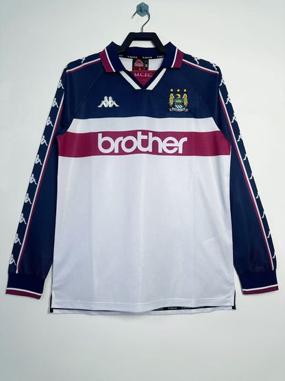 Camiseta Retro Manga Larga Manchester City - 1997/1998