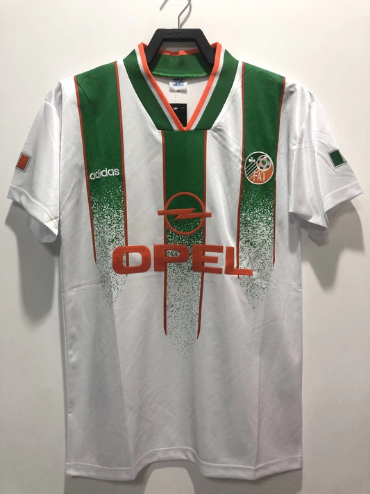 Camiseta Retro de Hombre Selección de Irlanda Visitante con Patrocinadores - 1994