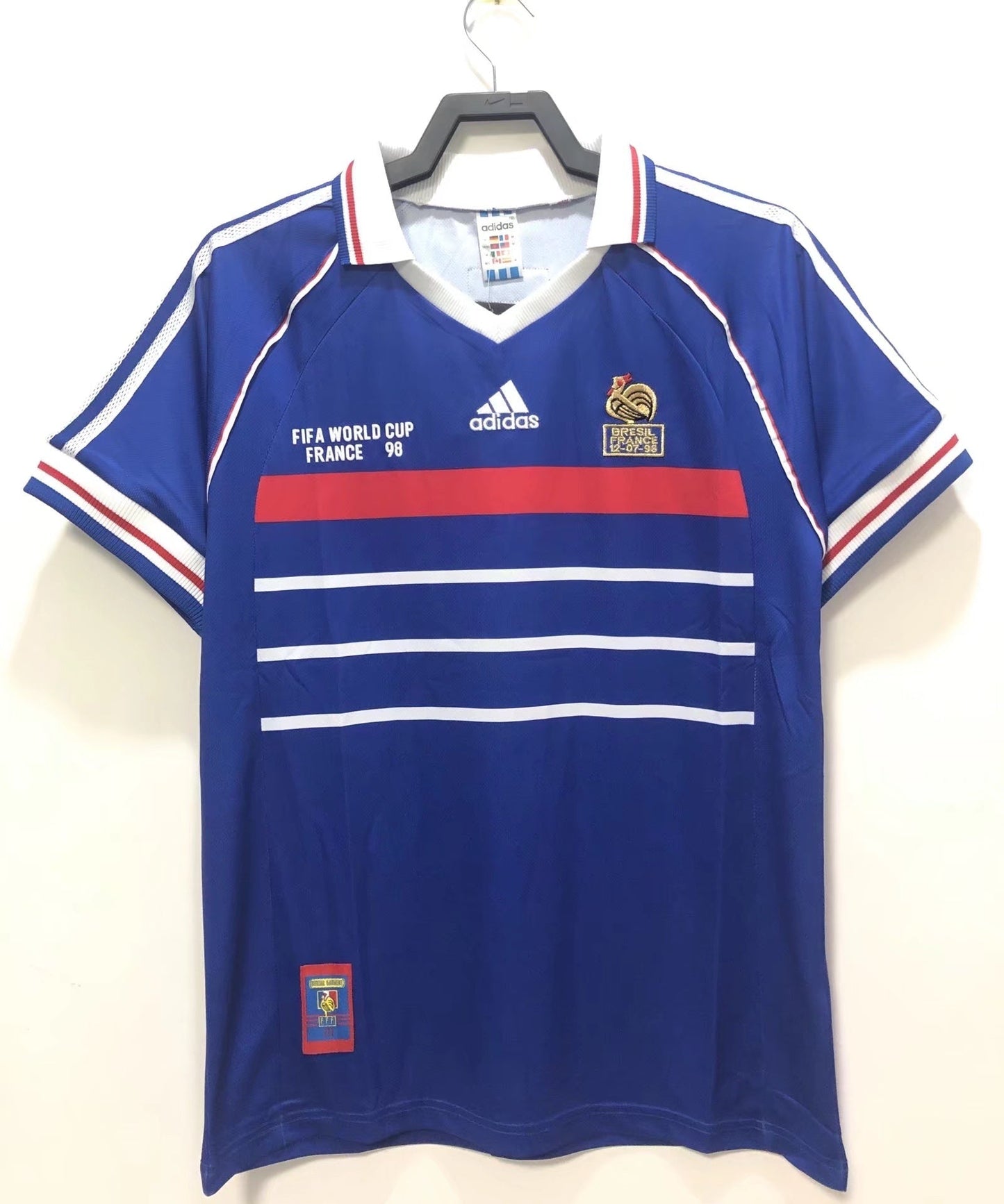 Camiseta retro de la Selección Nacional de Francia para hombre - 1998