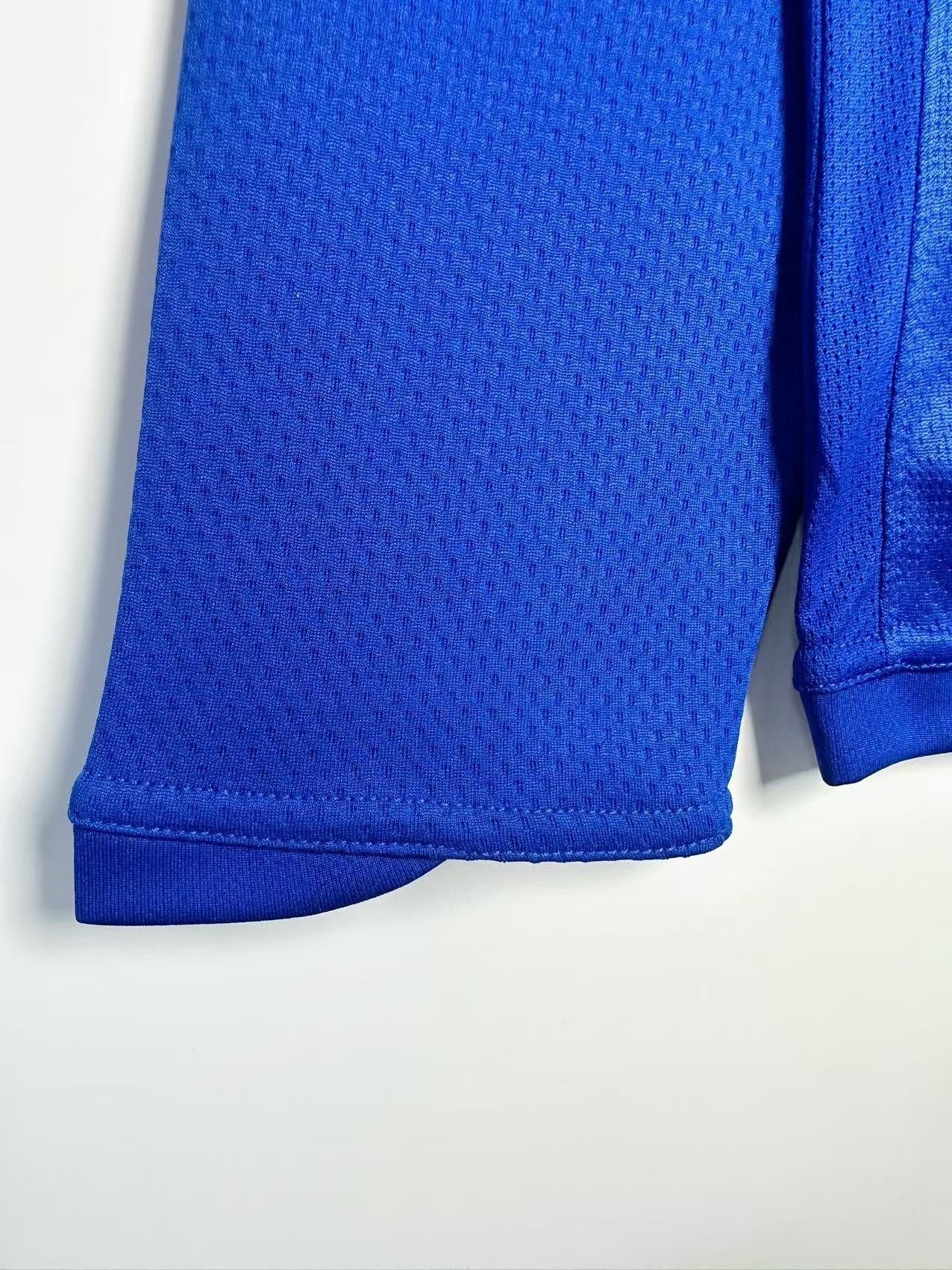 Maillot Rétro Homme Manches Longues Manchester United Bleu Gardien - 2007/08