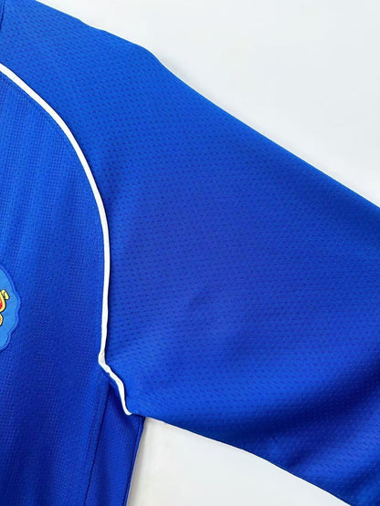 Maillot Rétro Homme Manches Longues Manchester United Bleu Gardien - 2007/08