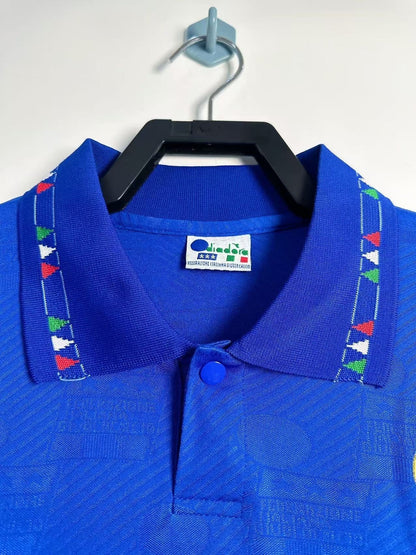 Camiseta Retro de Manga Larga de la Selección Nacional de Italia para Hombre - 1994
