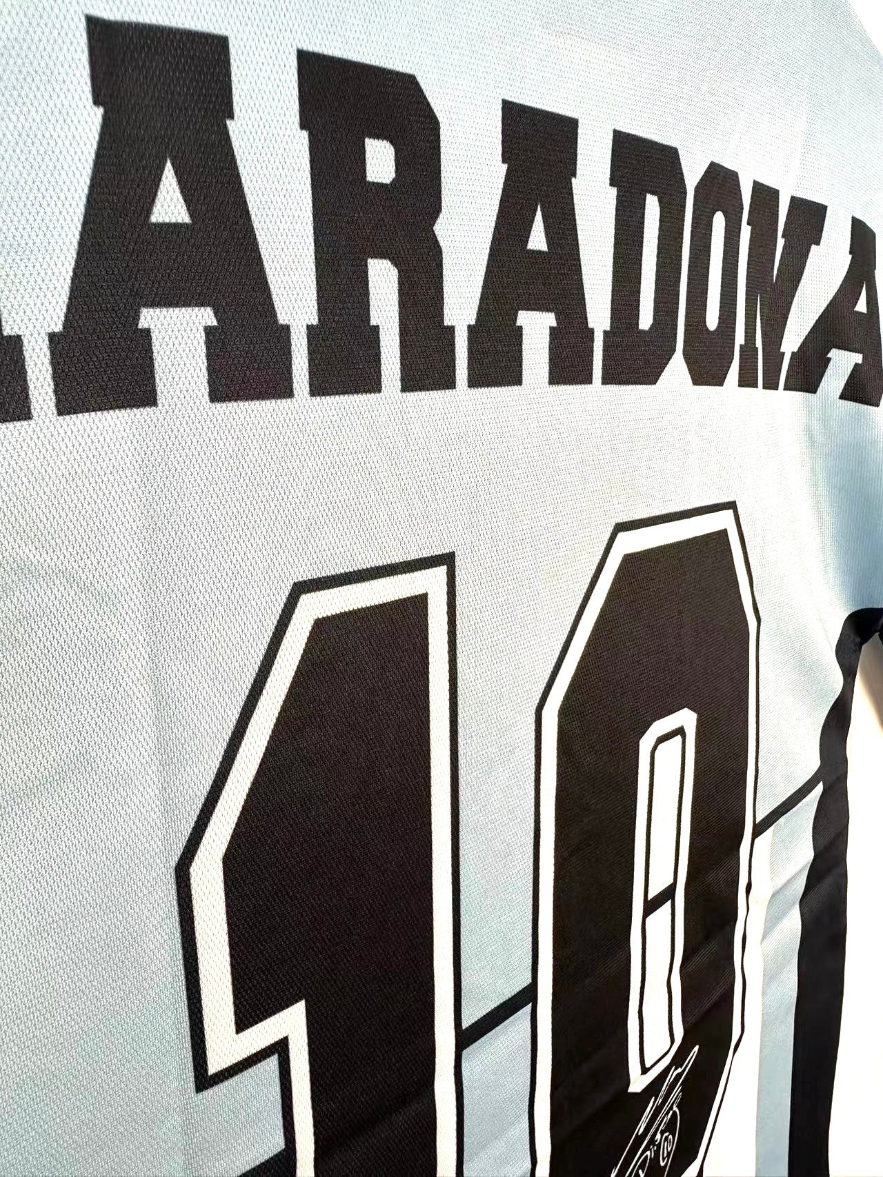 Camiseta Retro Argentina Hombre Selección Nacional Maradona Edición Conmemorativa - 2001