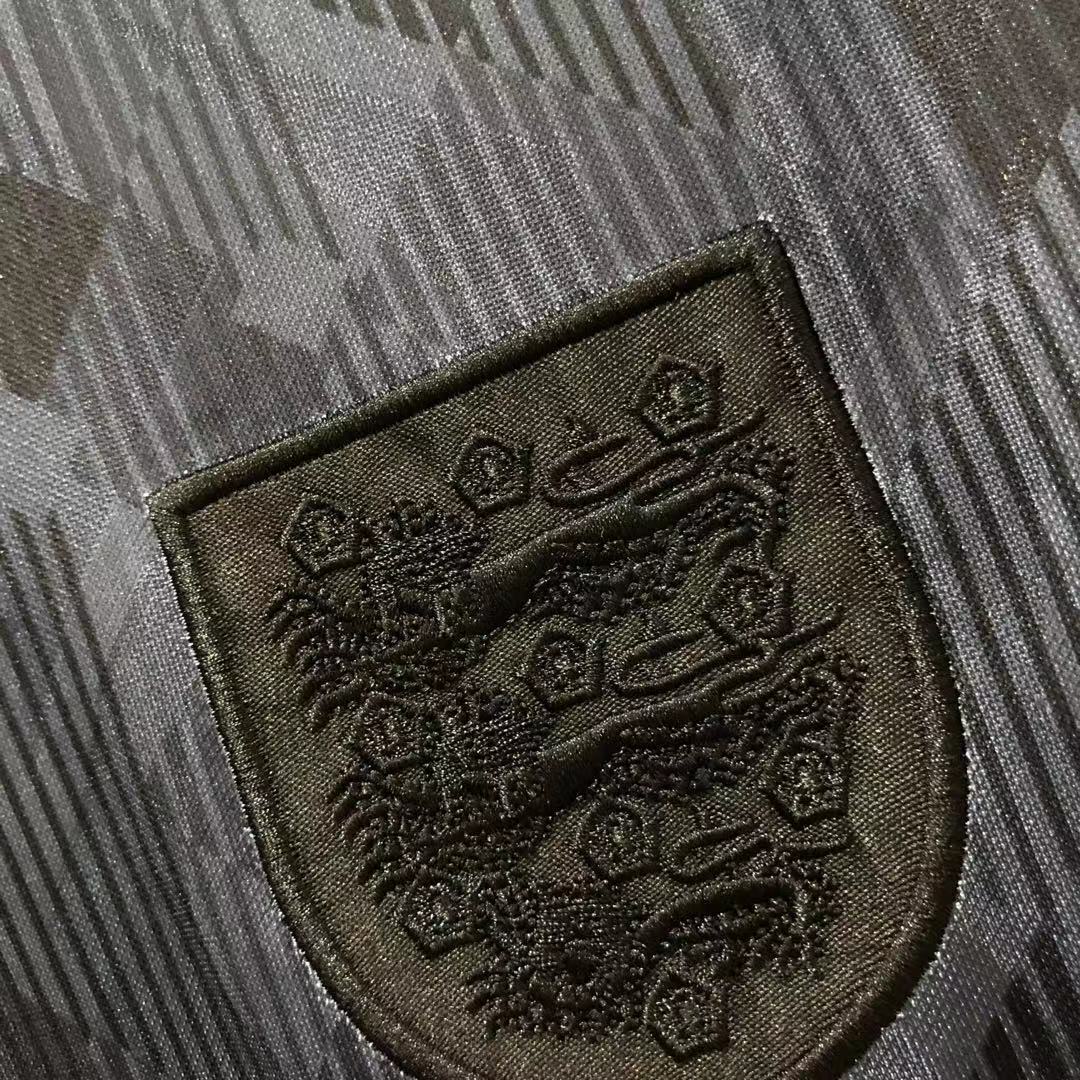 Camiseta Retro Hombre Selección Nacional de Inglaterra Negra - 1990