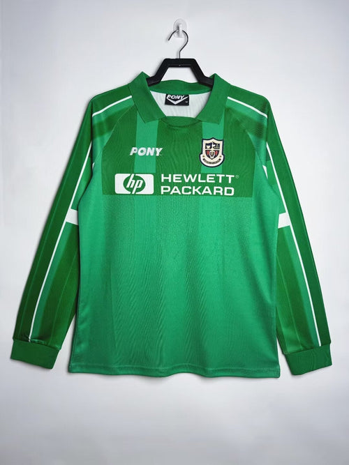 Maillot Homme Rétro Manches Longues Tottenham Équipe Vert Gardien - 1997/1999