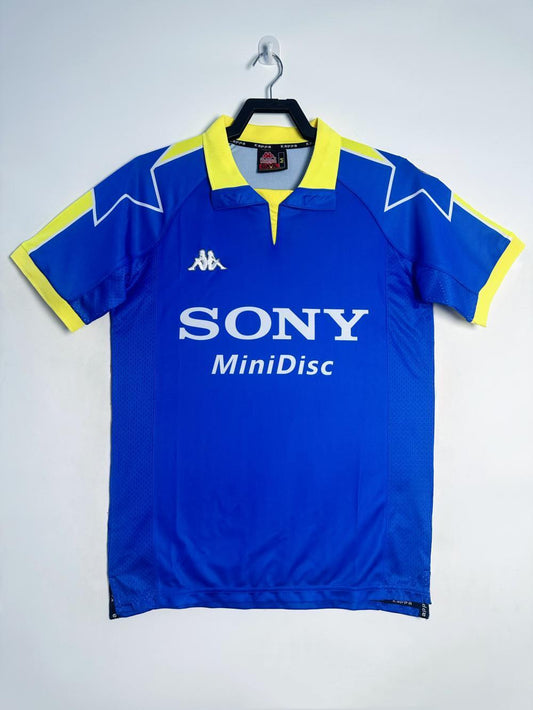 Camiseta retro de la Juventus para hombre, segunda equipación azul - 1997/99