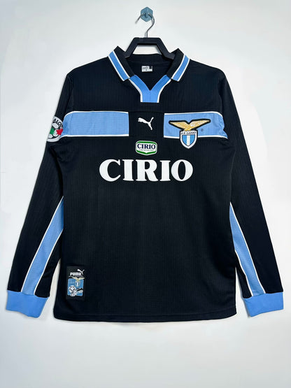 Camiseta de Hombre Retro Manga Larga de Visitante del Lazio - 1998/99
