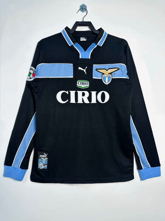 Camiseta de Hombre Retro Manga Larga de Visitante del Lazio - 1998/99