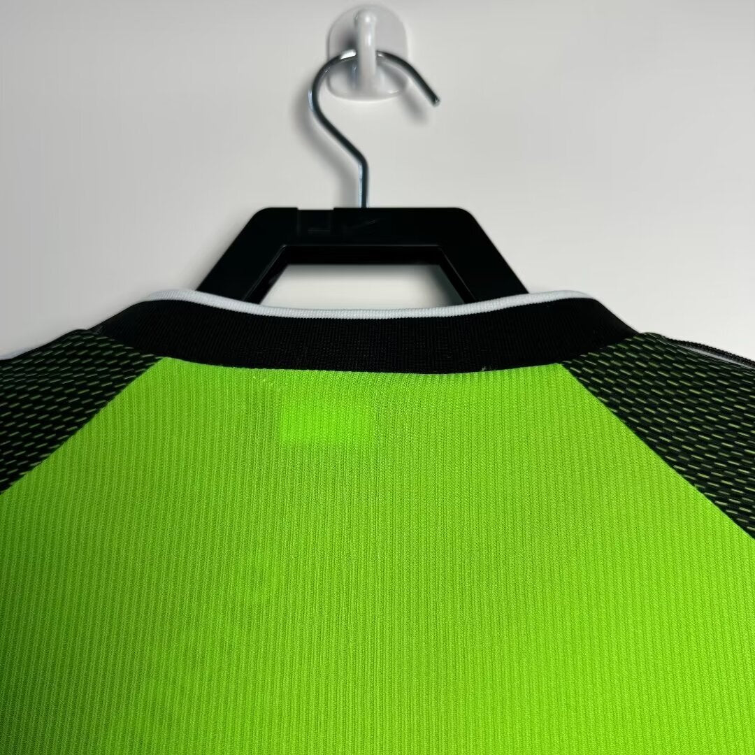 Camiseta Retro Manga Larga de Hombre Manchester United Portero Verde - Temporada 1998/1999