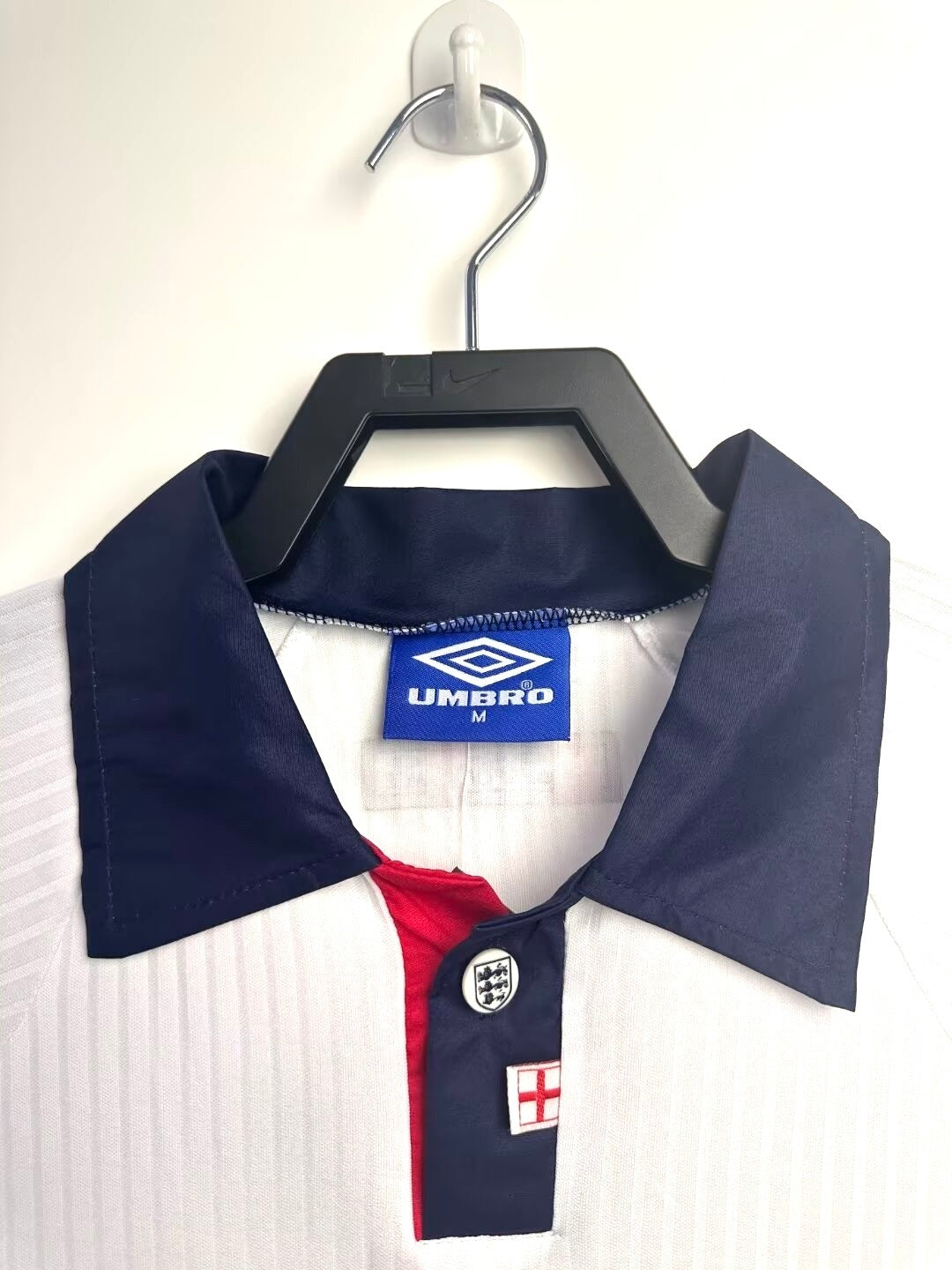 Maillot Rétro Homme Manches Longues Équipe Nationale d'Angleterre - 1998