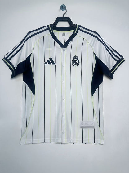 Camiseta retro de béisbol del Real Madrid para hombre - 2025