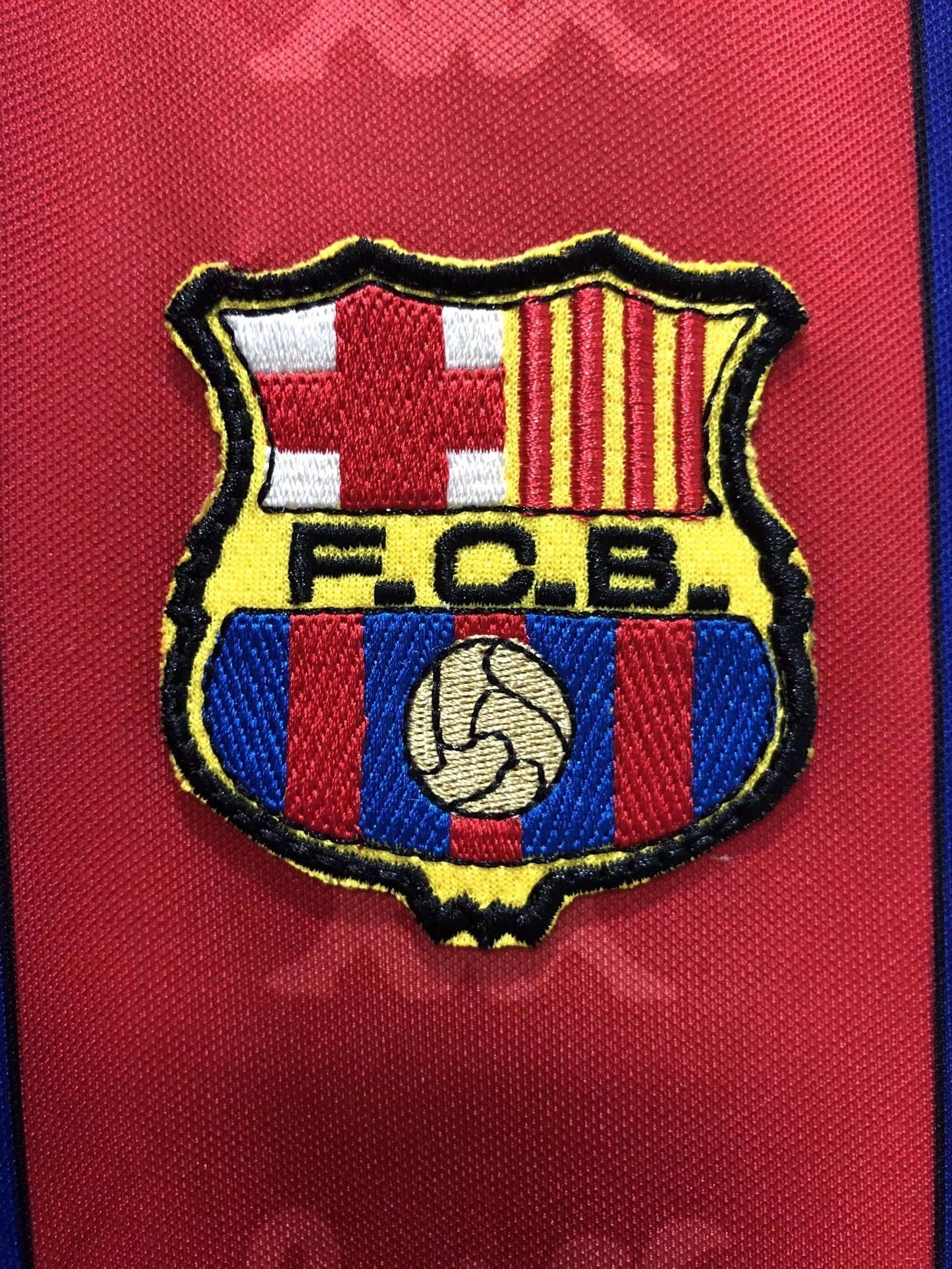 Maillot Rétro Homme Manches Longues Domicile du FC Barcelone - Saison 1996/97
