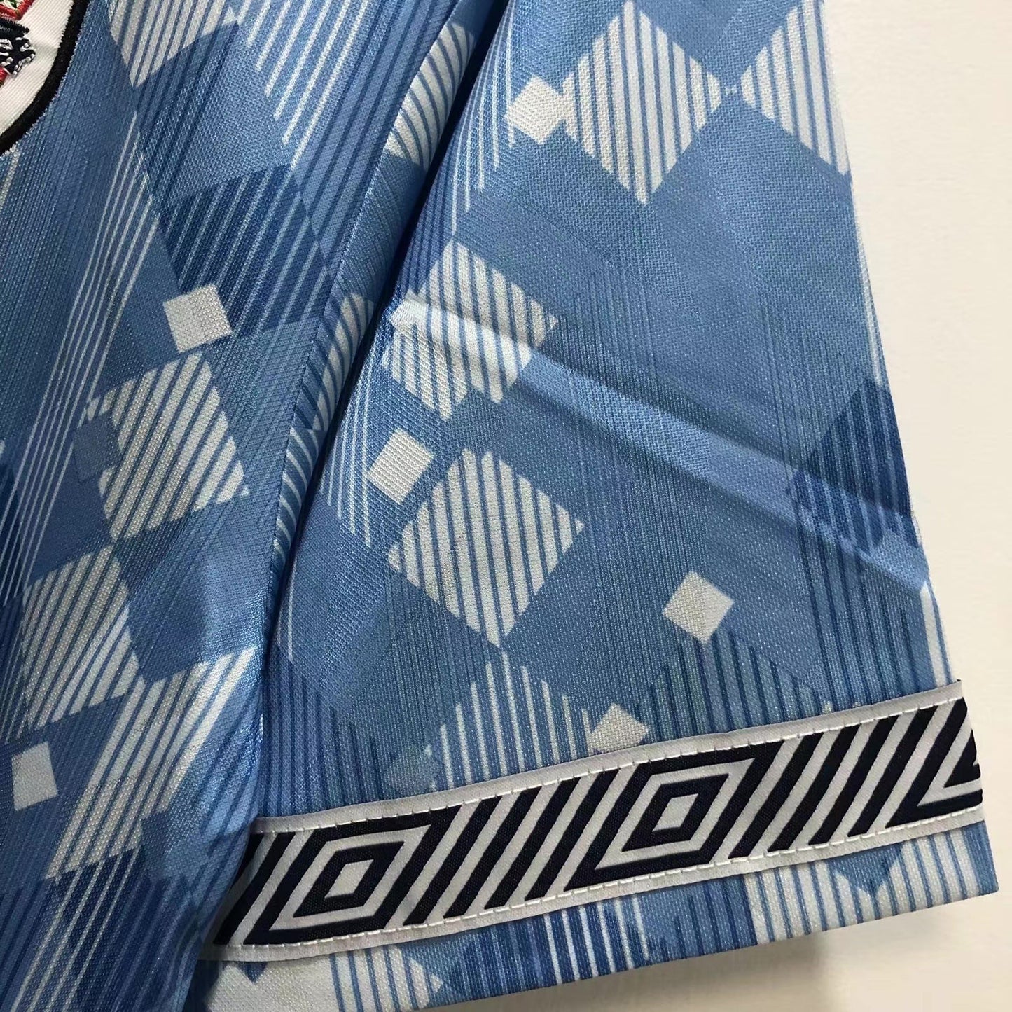 Maillot Rétro Homme Équipe Nationale d'Angleterre Bleu - 1990