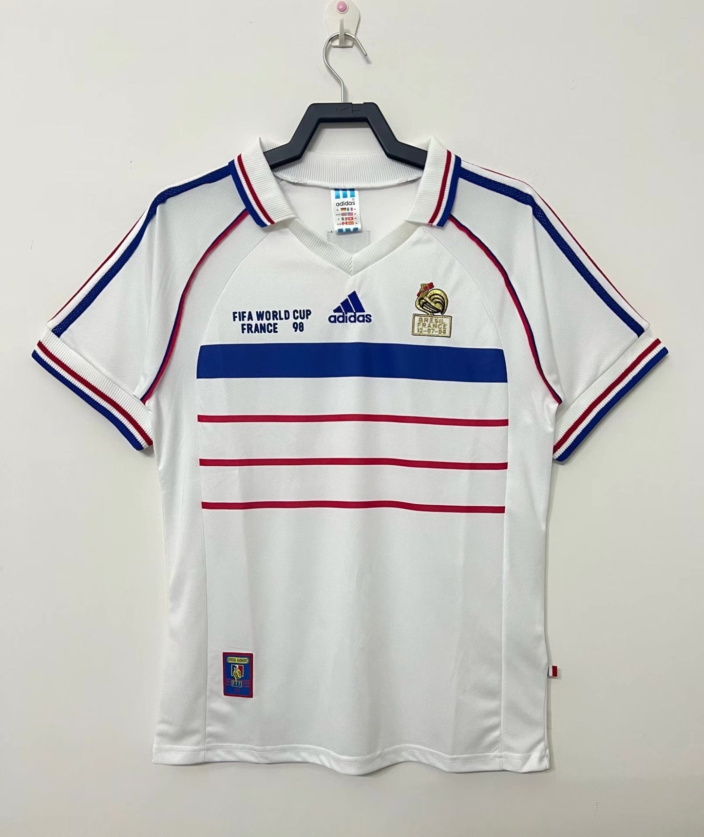 Camiseta retro para hombre de la selección nacional de Francia - 1998