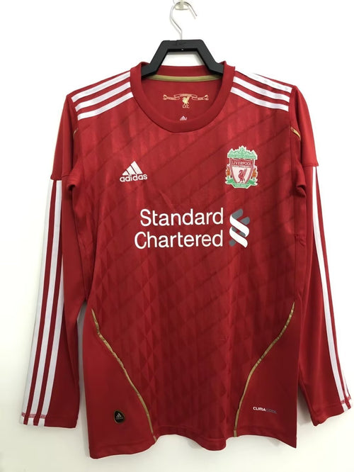 Camiseta retro de manga larga del Liverpool para hombre - 2010